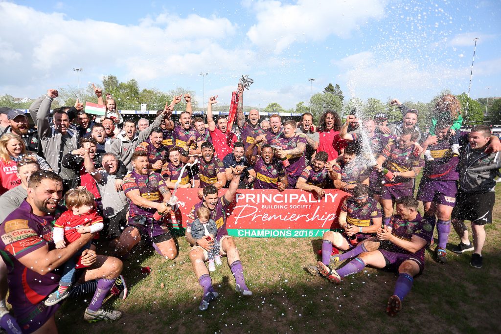 Ebbw Vale celebrate winning Principality Premiership 2015 16.JPG